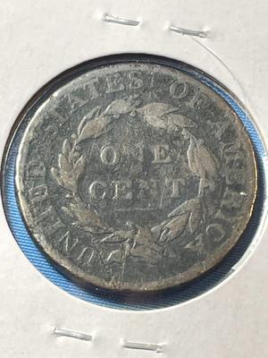 1818 CIRCULATED CONDITION U.S. LARGE CENT AS PICTURED.