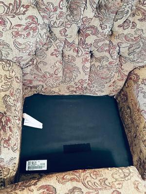 NICE BIG COZY CHAIR AND OTTOMAN
