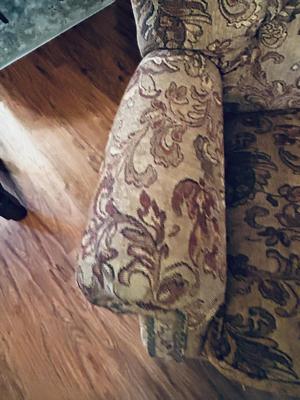 NICE BIG COZY CHAIR AND OTTOMAN