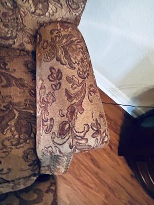 NICE BIG COZY CHAIR AND OTTOMAN