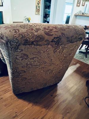 NICE BIG COZY CHAIR AND OTTOMAN