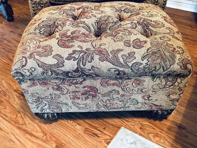 NICE BIG COZY CHAIR AND OTTOMAN