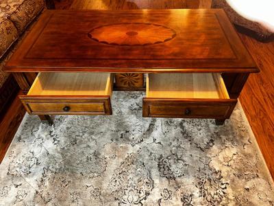 BEAUTIFUL INLAID WOOD. COFFEE TABLE
