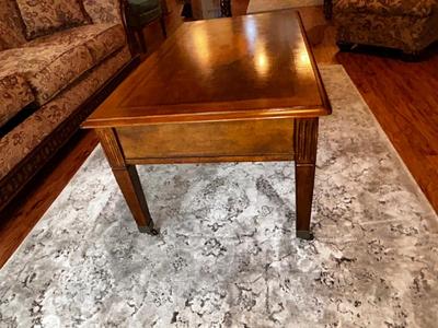 BEAUTIFUL INLAID WOOD. COFFEE TABLE