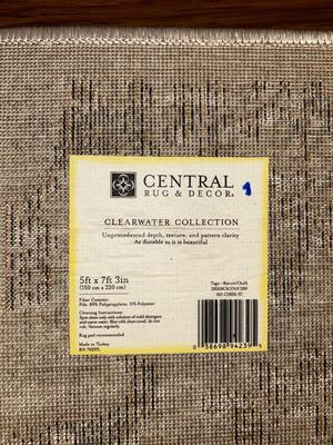 2) 5’ X 7’3” CENTRAL RUG & DECOR CO, QUALITY RUGS FROM THE CLEARWATER COLLECTION