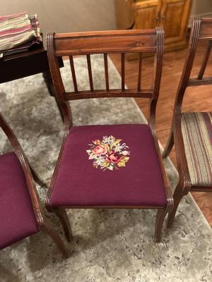 1940-50’s DROP LEAF TABLE AND CHAIRS
