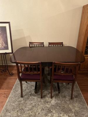 1940-50’s DROP LEAF TABLE AND CHAIRS