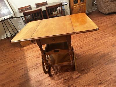 VINTAGE DROP LEAF TEA CART