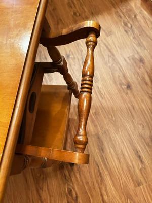 VINTAGE DROP LEAF TEA CART