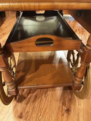 VINTAGE DROP LEAF TEA CART