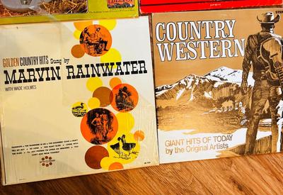 VINYL ALBUMS WITH ARTISTS CONWAY TWITTY, RAY PRICE, GLEN CAMPBELL, MARTY ROBINS AND MORE