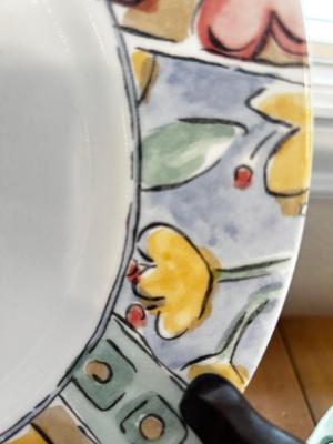CORELLE DINNERWARE WITH SEVERAL PATTERNS