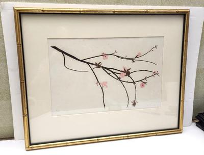 Lot #31 Color Lithograph "Cherry" by Listed Artist Henry Evan - numbered 40/98 Pencil Signed