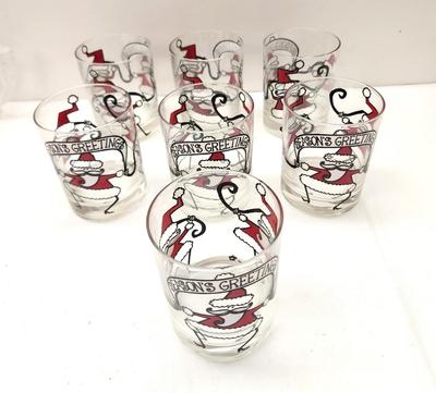 Lot #33 Lot of 7 Vintage Old Fashion Glasses/Barware - Hard to Find