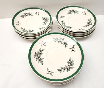 Lot #37 Spode "Christmas Tree" 18 cups/15 Saucers