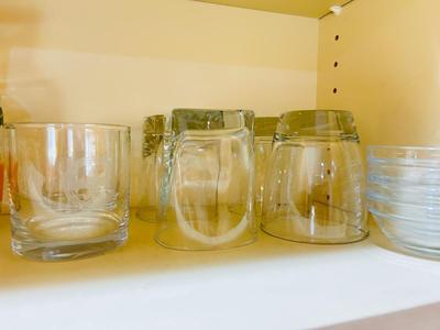 A VARIETY OF DRINKING VESSEL’S WITH PITCHERS