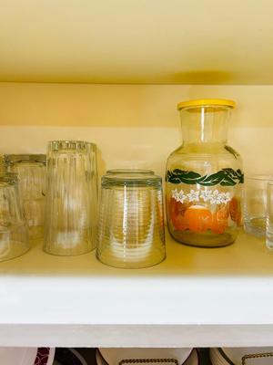 A VARIETY OF DRINKING VESSEL’S WITH PITCHERS