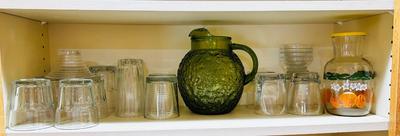 A VARIETY OF DRINKING VESSEL’S WITH PITCHERS