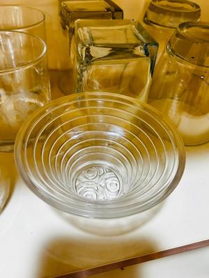 A VARIETY OF DRINKING VESSEL’S WITH PITCHERS