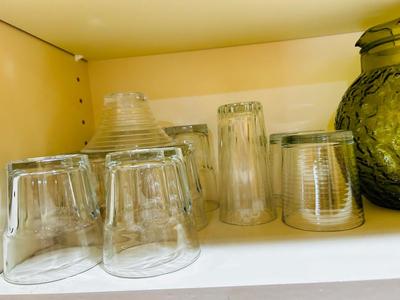 A VARIETY OF DRINKING VESSEL’S WITH PITCHERS