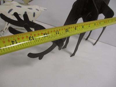 Metal Reindeer Candle Holders