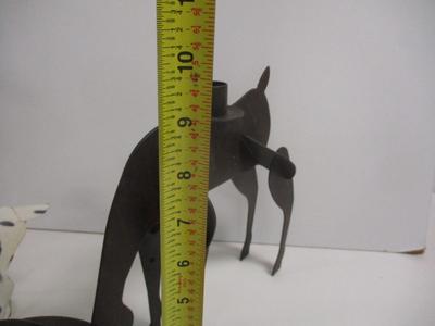 Metal Reindeer Candle Holders