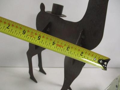 Metal Reindeer Candle Holders