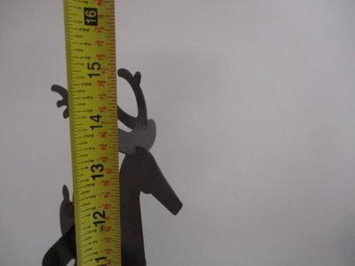 Metal Reindeer Candle Holders