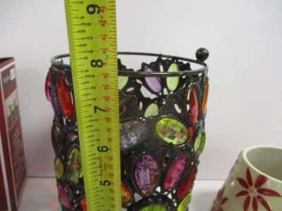 Assortment Of Candles & Candle Holders Decor