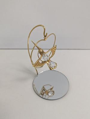 Crystal Gold Plated Humming Bird Figures