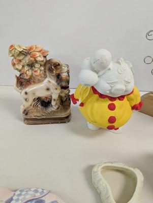 Home Decor Pottery Ceramic & Wood Figures