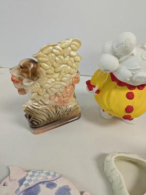Home Decor Pottery Ceramic & Wood Figures