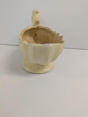 Vintage Pale Yellow McCoy Haeger Comucopia Vase & Hull Art Pottery Wildflower Pink/Blue Vase