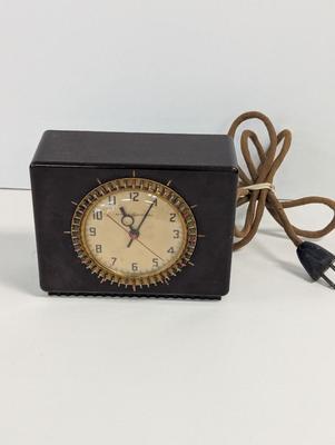 1939 General Electric Household Clock Timer Brown Bakelite Model 8H58