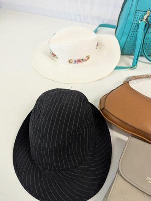 Variety Of Handbags & Sun Hats