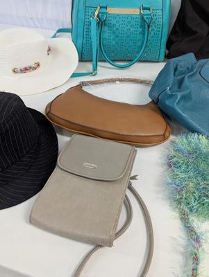 Variety Of Handbags & Sun Hats