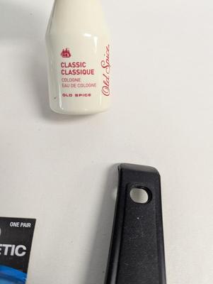 Leather Belt Shoe Shining Kit Old Spice Bottle