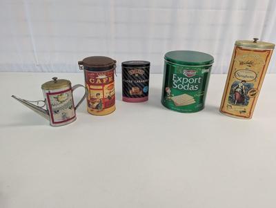 Advertising Tin Containers Cafe Keebler Pasta Semolina