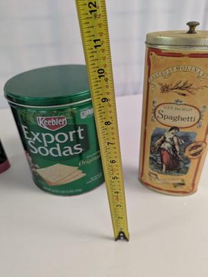 Advertising Tin Containers Cafe Keebler Pasta Semolina