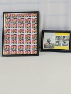 29 Cent Sheet Of Elvis Stamps & Distinguished Marine Stamps
