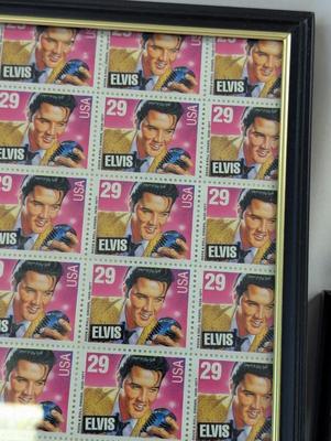 29 Cent Sheet Of Elvis Stamps & Distinguished Marine Stamps
