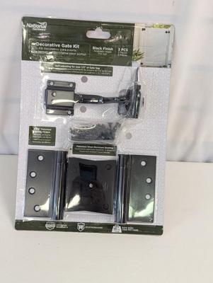 Black Finish Decorative Gate Kit