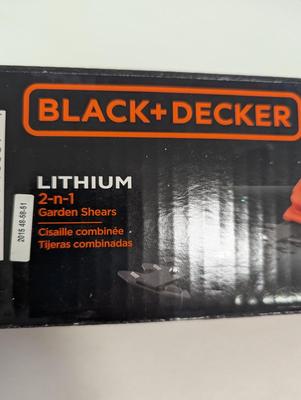 Black & Decker Electric 2 n 1 Garden Shears 6 Inch Blade
