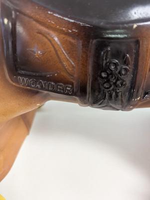 Vintage Wonder Plastic Riding Horse With Wheels