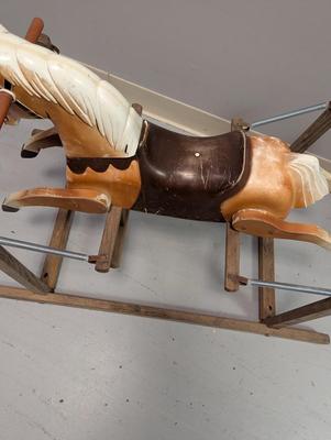 Vintage 1950's Wonder Horse Toy Rocking Horse