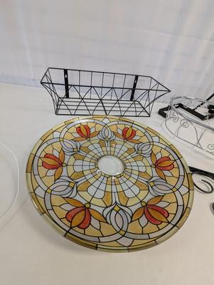 Metal Plant Holders & Top Of A Birdbath