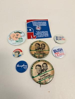 Political Pins & Memorabilia