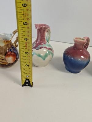 Vintage Studio Pottery/Porcelain Miniature Pitchers