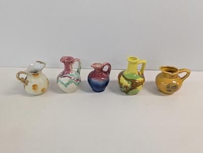Vintage Studio Pottery/Porcelain Miniature Pitchers