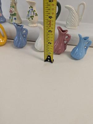 Vintage Porcelain Pottery Miniature Pitchers